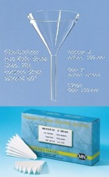 Zeige Details für Glastrichter und Faltenfilter Bild von Glastrichter und Faltenfilter