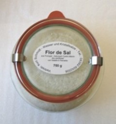 Zeige Details für Flor de Sal die Blume der Meere 750 g im Glas Bild von Flor de Sal die Blume der Meere 750 g im Glas