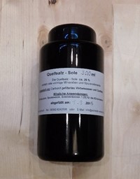 Zeige Details für Quellsalz - Sole  im Mironglas Bild von Quellsalz - Sole  im Mironglas