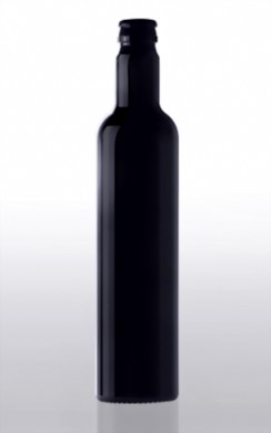 Bild von Violettglas Ölflasche mit Orginalitäts Schraubverschluß