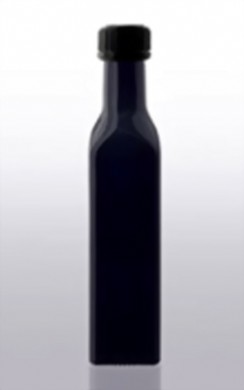 Bild von Violettglas Ölflasche mit Schraubverschluß  250 ml